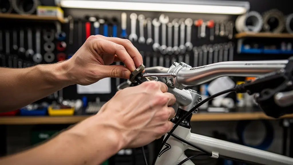Réglage de système de freinage vélo lors d'une révision complète